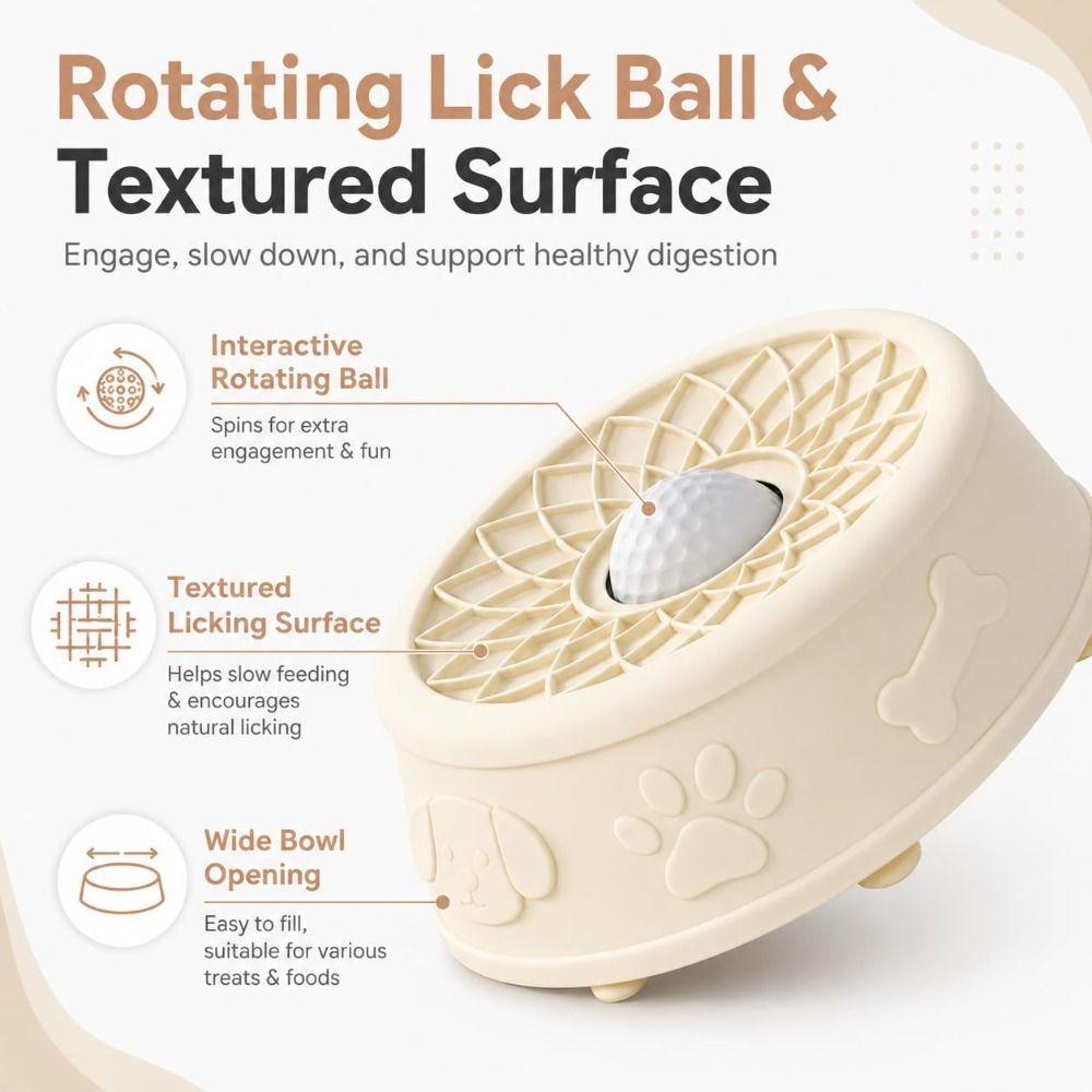 Training Pet Lick Toys Interactive Snack Bowl For Dogs Cats Yogurt Licking Plate  For Dogs Cats