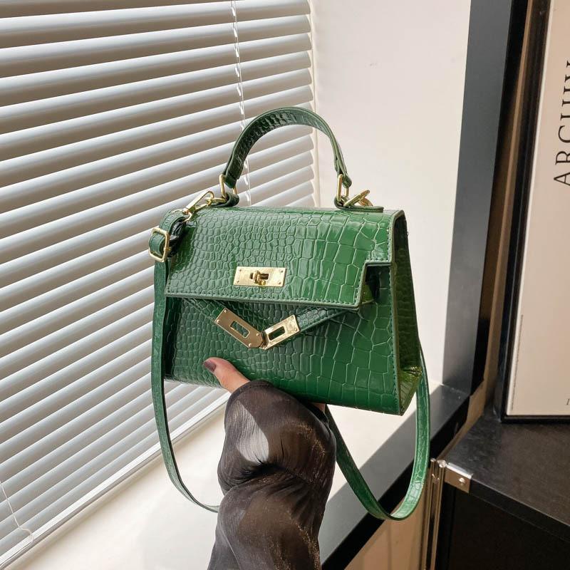 Trendy Summer 2024 Fashion Small Crossbody Bag Stylish Pu Leather Handbag For Daily Use In Black Blue Silver Green