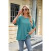 Summer New Women's T-shirt Solid Color Round Neck Loose Short-sleeved T-shirt Tops