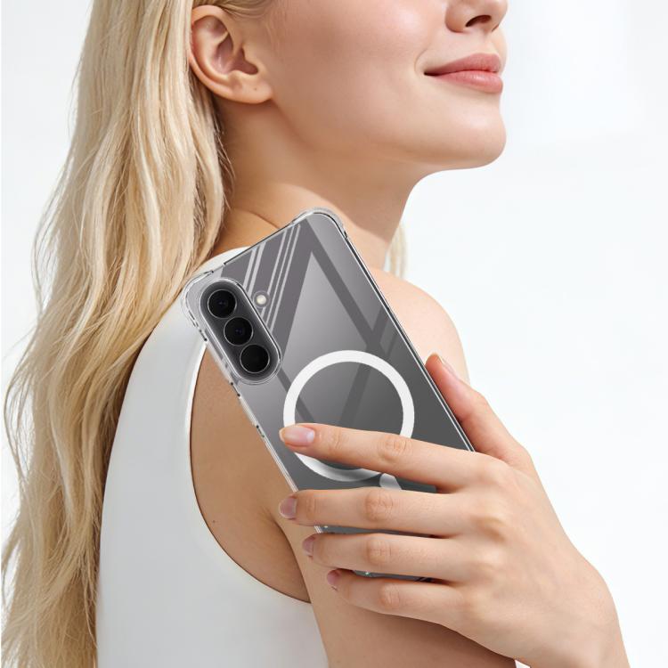 Magnetic Shockproof Airbag TPU Phone Case For Galaxy A26 5G, Raised Camera Protection Anti-Scratch Magnetic Protective Cover