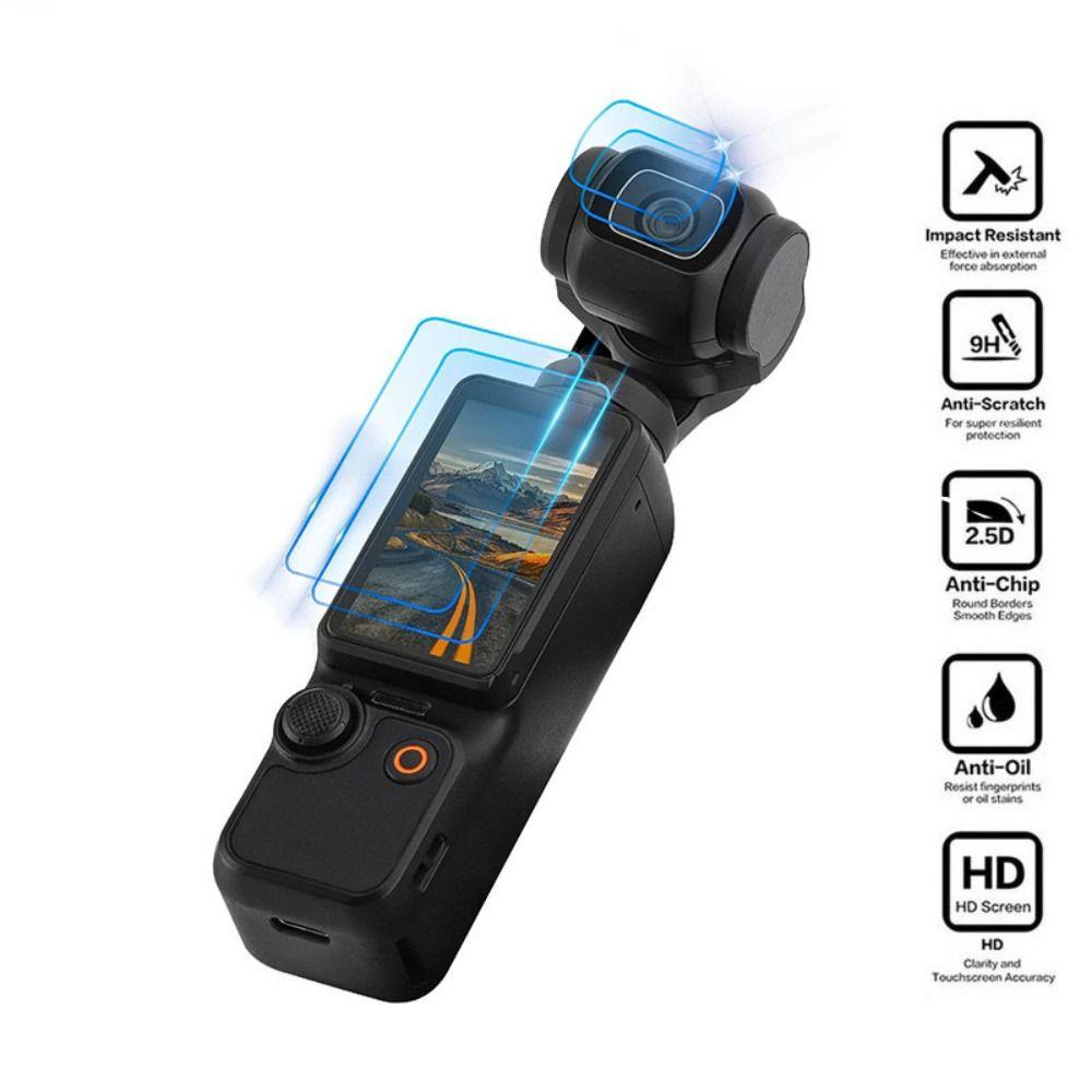 3/4 PCS Tempered Glass Lens Protective Glass Film Protective Films for DJI OSMO Pocket 3
