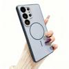 Чехол для Samsung S26 S25 S24 S23 S22 ultra Матовая кожа магнитное всасывание защитный чехол полное покрытие Беспроводная зарядка простой