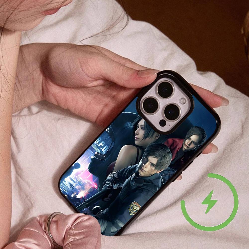 Game R-Resident-es Evil-es Magnetic Charging Cover Phone Case For IPhone 17 16 14 13 12 11 15 Pro Max For Magsafe Wireless