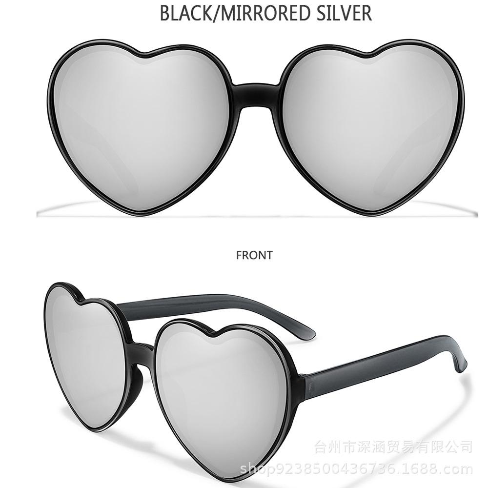 Солнцезащитные очки Love с цветным покрытием, цветные солнцезащитные очки Trend Party, декоративные солнцезащитные очки