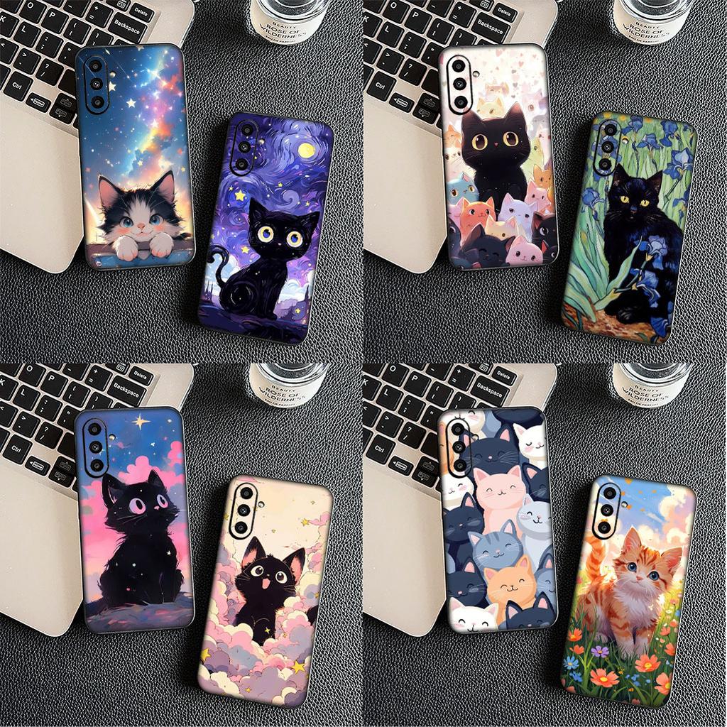 Чехол Мультяшный Кот Мяу Обои для Apple iPhone 17 16 Plus 13 12 Pro Max Mini X XR Xs ProMax 16E 15+ 17+ Air Чехол для Телефона