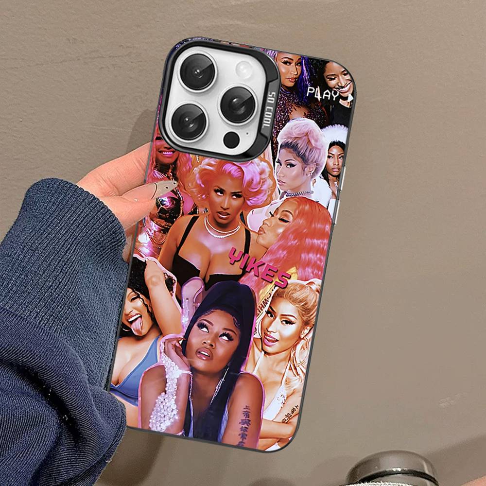 Чехол для телефона N-Nicki Singer Minaj для iPhone 17 16 15 14 13 12 11 Pro Max Цвет Черный Матовый Чехол