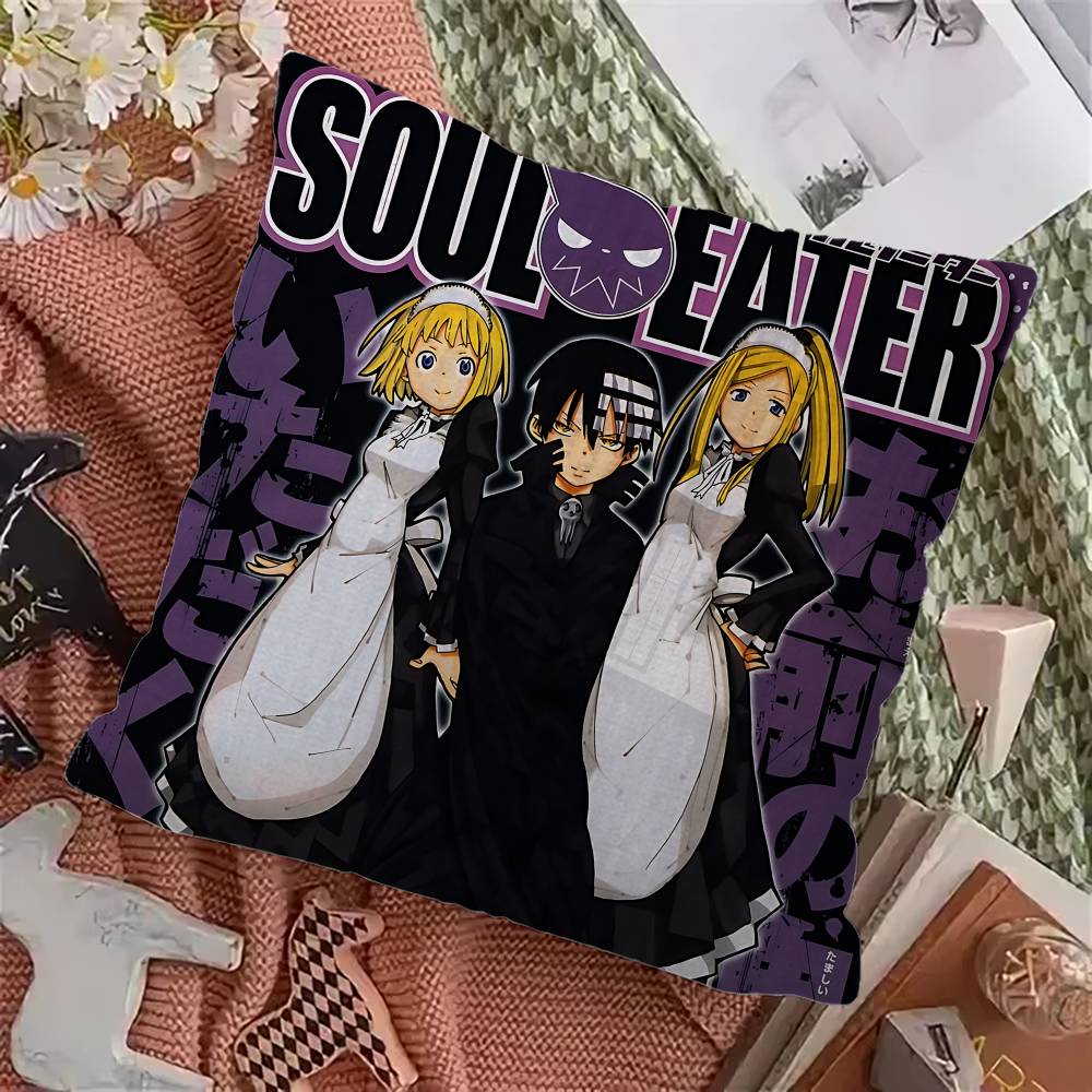 Подушка-чехол для офиса, автомобиля, дивана из аниме Soul Eater XCM Подушка для поясницы