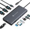 Док-станция Thunderbolt USB-C: 3 порта DP, 2 порта USB-C 3.2, 2 порта USB 3.0, Устройство чтения карт TF/SD, Gigabit Ethernet