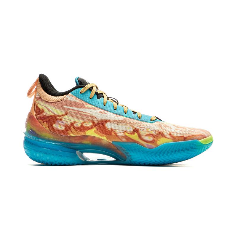 Li-Ning LiRen 5 Синергия Пяти Элементов Мужские Кроссовки Оранжево-Синие ABAU095-6