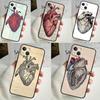 Чехол Anatomical Heart Anatomy для iPhone 14 16 15 Pro Max 11 12 13 Mini 7 8 Plus X XR XS MAX, мягкий, ударопрочный чехол