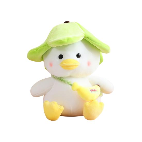 Мягкая плюшевая кукла-утка, полностью заполненная съемная шляпа-компаньон, мягкая мультяшная кукла-животное, домашняя вечеринка