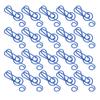 20Pcs Musical Note Paperclip Iron Bookmark Stationery Clip Memo Office Supplies Blue
