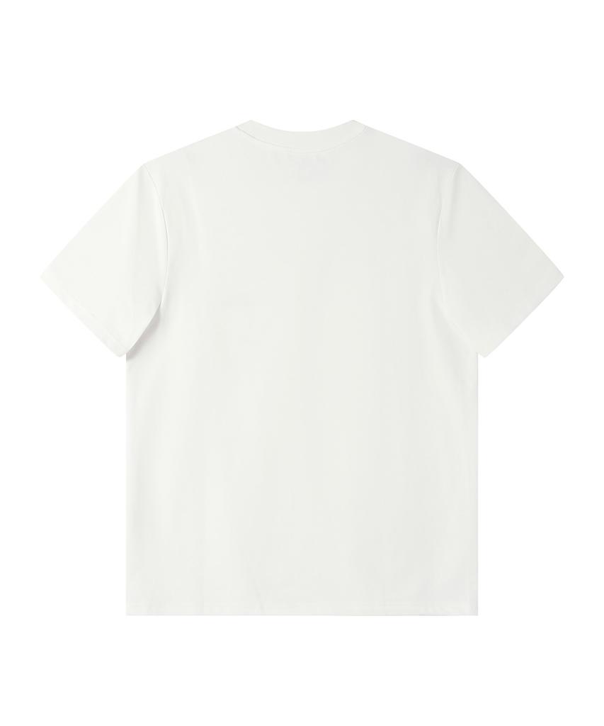 SOLEW Pocket Embroidered T-Shirt_White