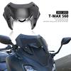 Мотоциклетное ветровое стекло для YAMAHA TMAX560 T-Max T-MAX 560 TACH MAX 2022 2023 2024 Ветровое стекло Акриловый комплект Дефлектор Обтекатель Покрытие