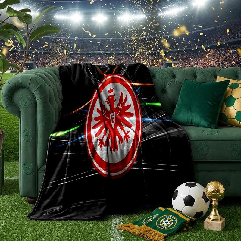 Eagle Crest Frankfurt Emblem Throws Blanket Flannel Blankets Plush for Couch Bed Gifts for Men Women Travel picnic blanket Christmas fan gifts