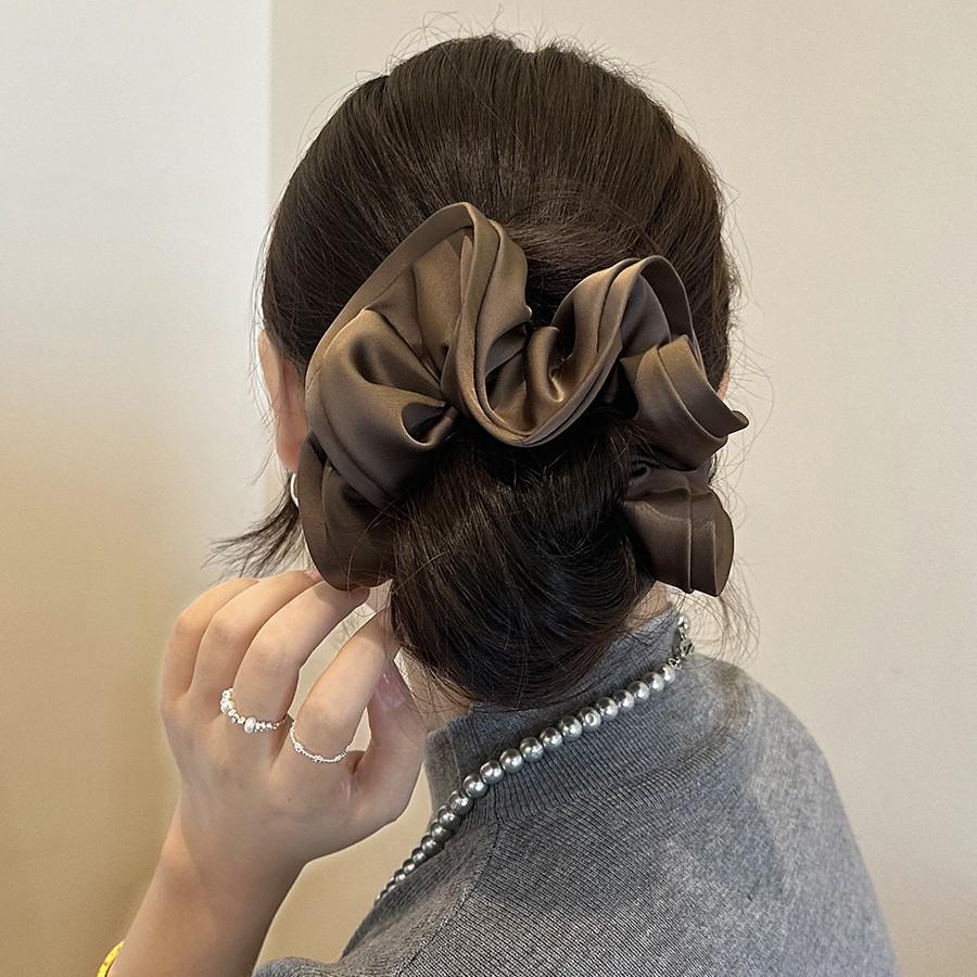 Элегантная резинка для волос во французском стиле: Прочная, изысканная, не повреждающая толстую кишку повязка на голову с хвостиком