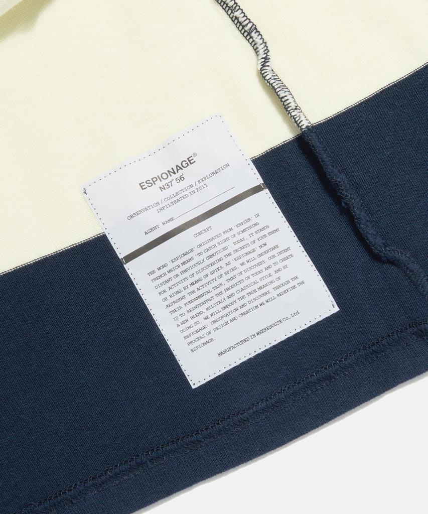 ESPIONAGE Big Border Rugby L/S Tee Navy