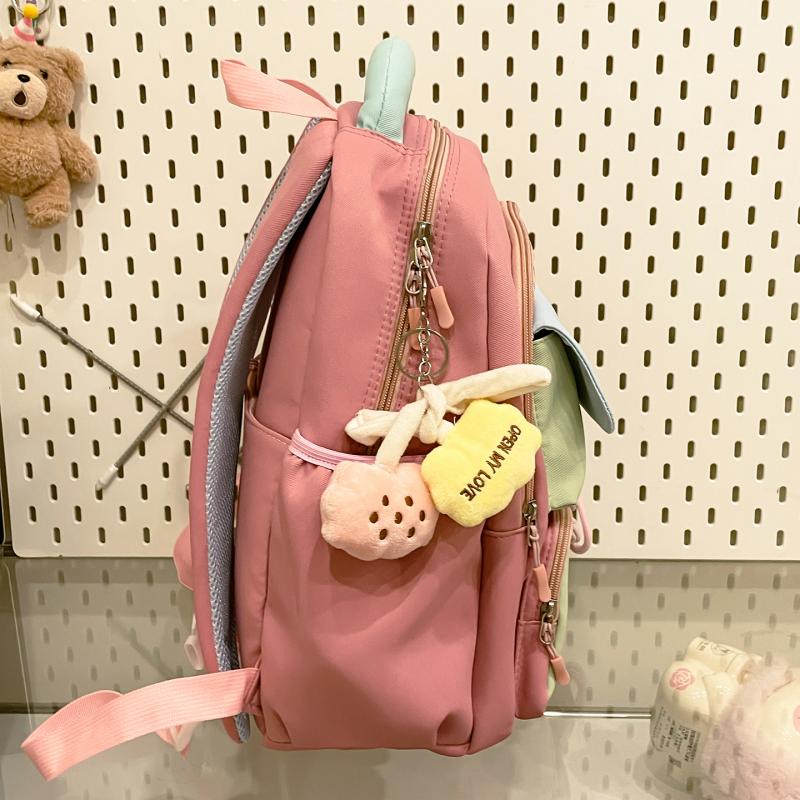 Большая вместимость школьного рюкзака для студента, женский водонепроницаемый рюкзак, контрастный цвет