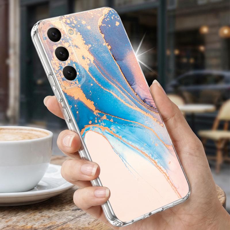 Чехол из песчаника и мрамора для Samsung S26 Ultra S25 FE S24 S23 S22 Plus S21 A15 A25 A35 A55 A16 A26 A36 A56 A17 A37 A57 5G Прозрачный мягкий чехол из ТПУ
