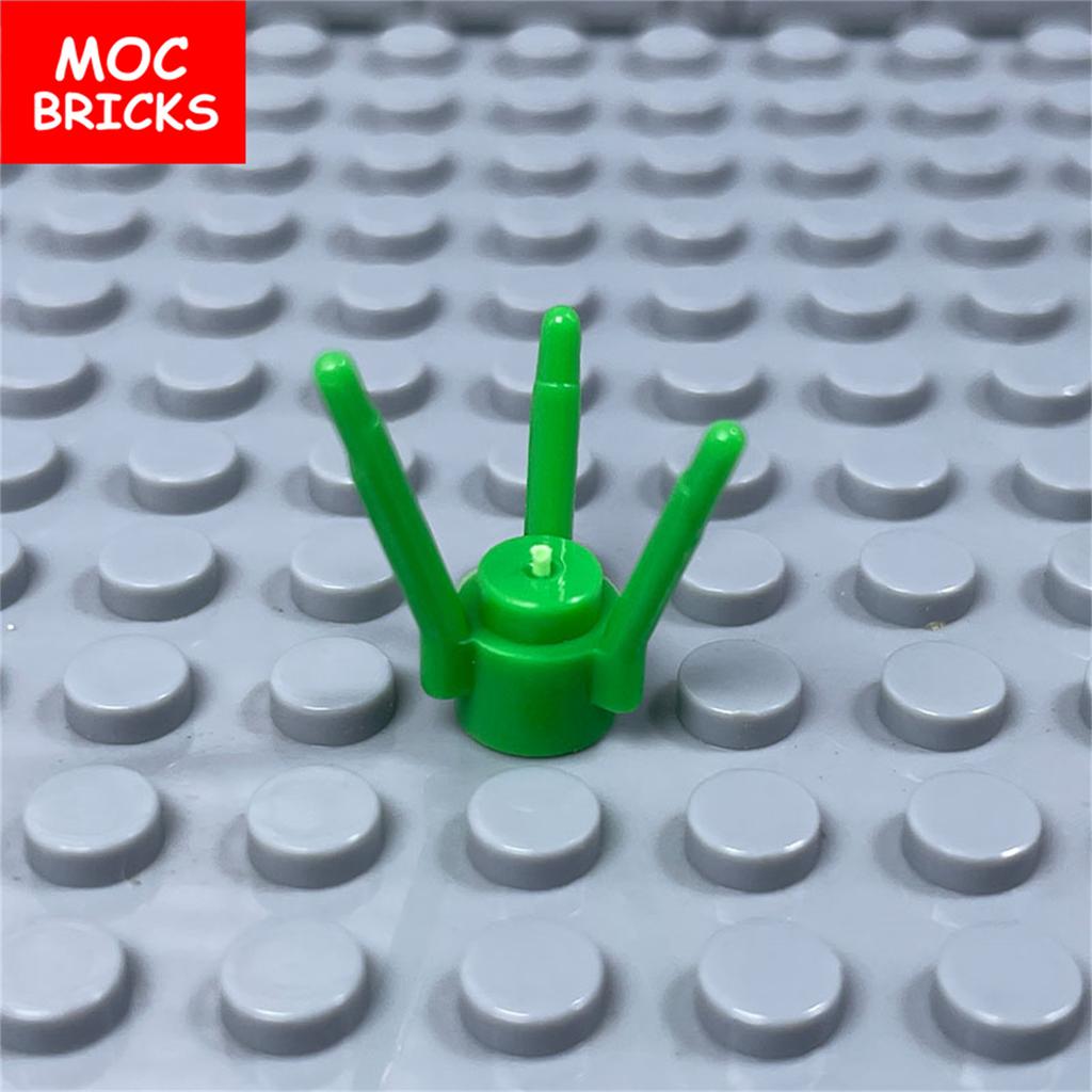 Set  MOC Bricks Plant Frog lizard Mushroom Brush City Assembled Educational Building Blocks Kits Toys For Children DIY Part