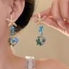 Beaded Starfish Stud Earrings Glass Summer Jewelry Gifts Trendy Animal Dangles  for Women