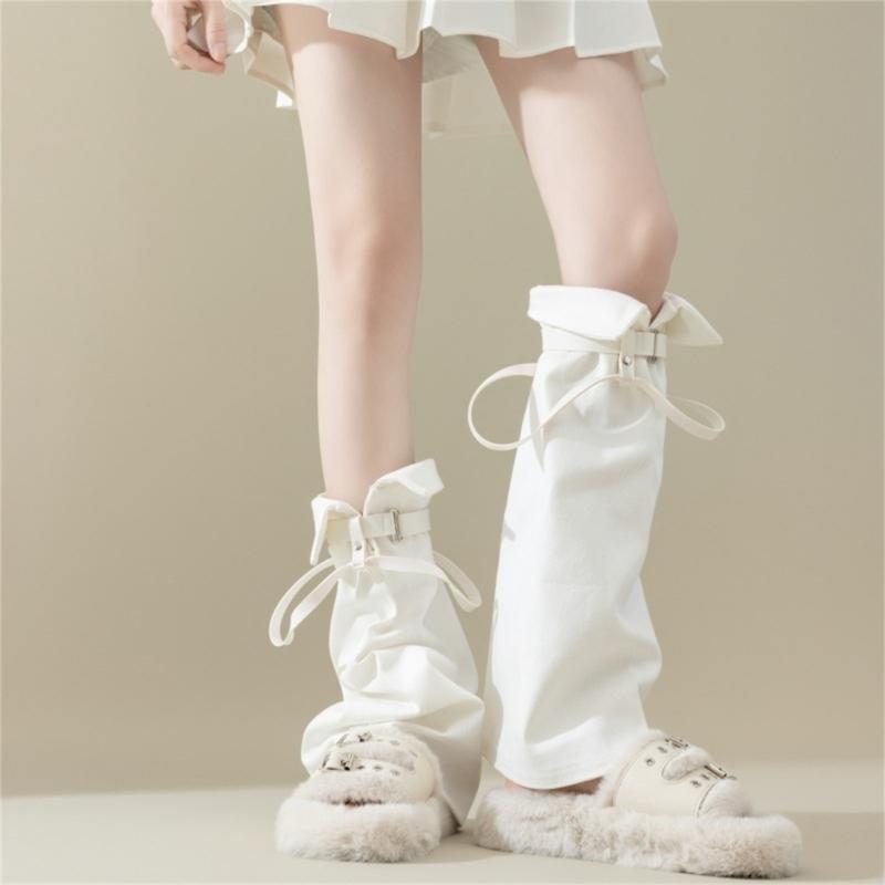 Subculture Leg Warmers for Women Girls Y2K Leg Warmer Sweet Cool Long Socks Gothic Harajuku Leg Cover Knee High Socks
