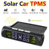Digital LCD Display Smart Car TPMS Solar Charging Universal Tire Diagnostic Kit Auto Security Alarm Tyre Pressure Monitoring System