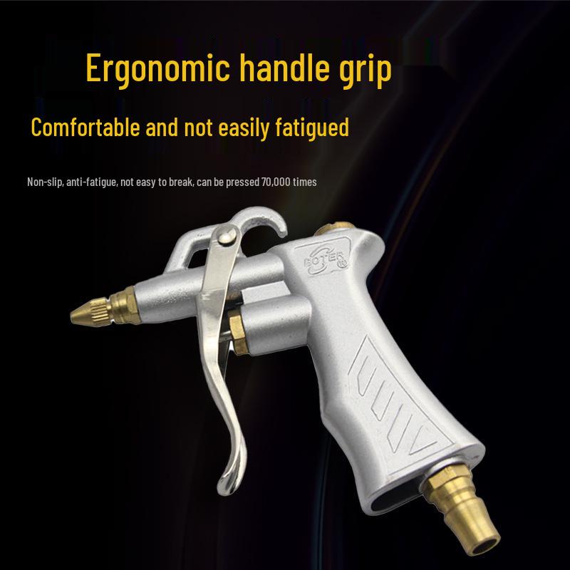 Pneumatic Blow Gun BT-168, Aluminum Alloy High Pressure Dust Removal Tool with Copper Nozzle.