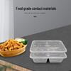 Disposable Rectangular Double-Compartment Food Container