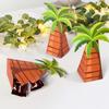 10Pcs Paper Carton Wedding Palm Tree Folding Locket Eco-Friendly Candy Wrapping Box Party Paper Box Marriage Coconut Tree Carton
