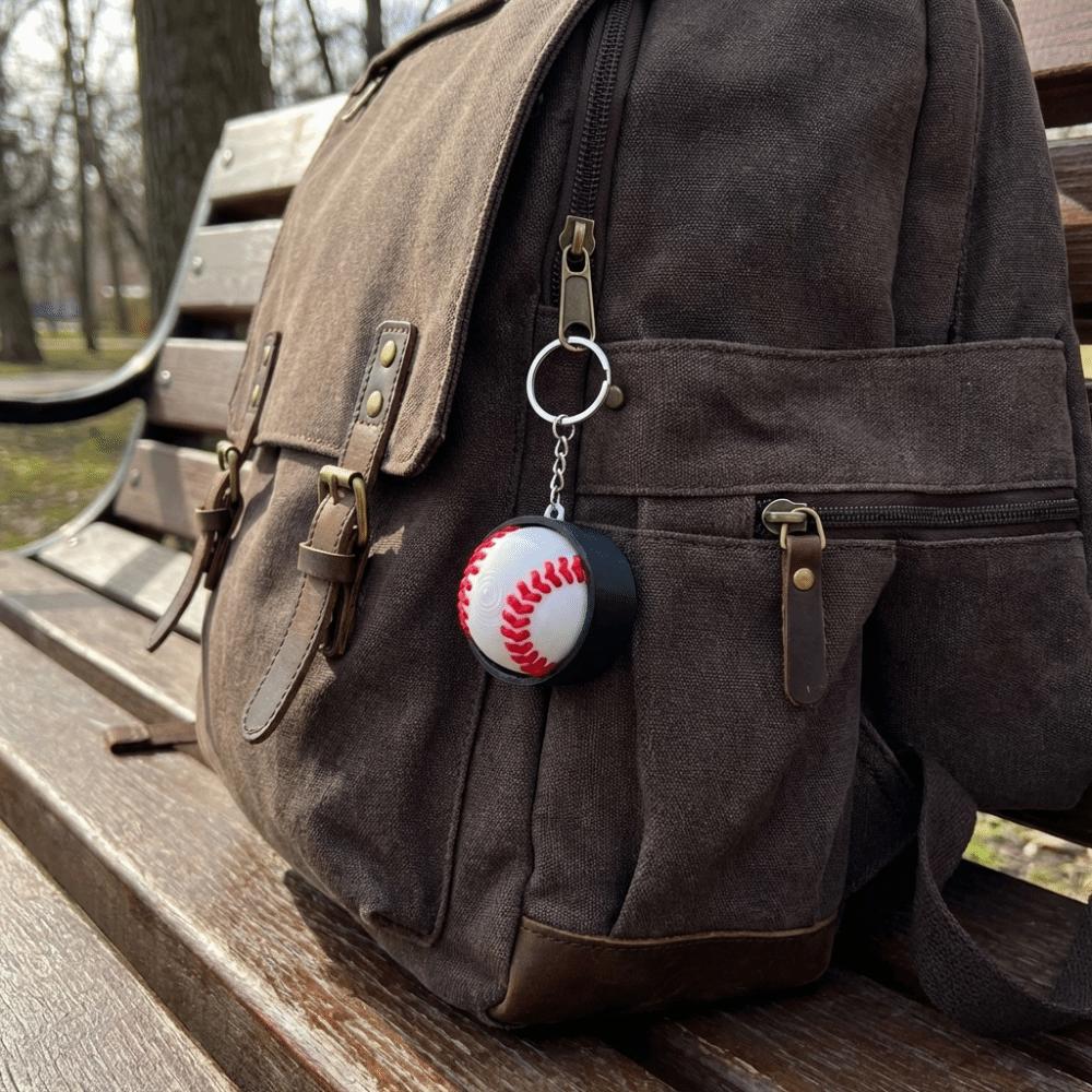 Sports Theme Stress Relief Keychain Spherical Button Clicker Keychain Daily Carry