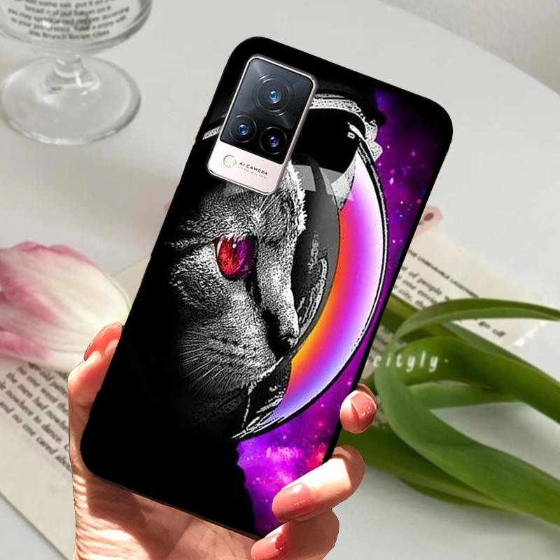 Для vivo V21 5G 4G V21E Чехол Мягкий Силиконовый Телефон TPU Coque Чехол для Vivo V21E v21 V 21e 21 V2050 V2061 Защитный Fundas Оболочка