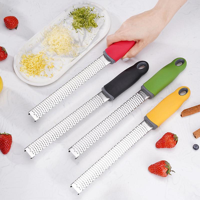 1pcs Stainless Steel Wire Grater Plastic Anti Slip Handle Cheese Grater Chocolate Lemon Garlic Fruit Grater Kitchen Gadget