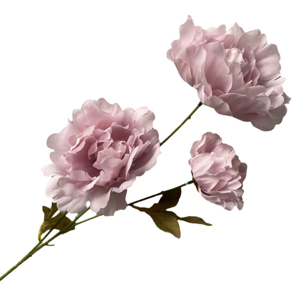 Многоцветный Пион Искусственный Цветок 3 Головки Листья Реалистичные Цветы Шелковые Лепестки Цветочная Композиция Искусственный Цветок Пион