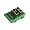 1 шт. Распределительная коробка ДЛЯ RJ45 На клеммные колодки 4-портовая Параллельная клеммная колодка 4-портовый Параллельный сетевой разъем 8P8C Ethernet