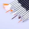 15 Pcs Nail Art Gel Design Pen Painting Polish Brush Dotting Drawing Tool Set