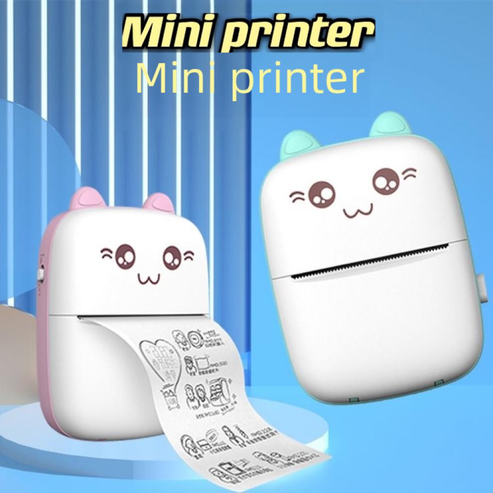 Self-adhesive small portable wireless thermal photo printer pocket student mini wrong label printer