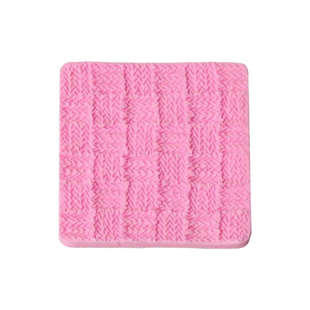 4PCS Sweater Pattern Fondant Mold Knitted Texture Cake Lace Mold Fondant Impression Mat Cake