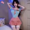 Sexy Lingerie Sexy Pure Lust Ultra Short Student Pleated Skirt Passion Free Seduction Sailor Uniform