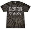 Футболка Led Zeppelin Symbols Тай-дай Рок Классика Размеры для Молодежи и Взрослых
