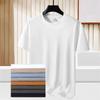 Loose Cotton T-Shirt for Men with Solid Color  Breathable Fabric for Outdoor Sports