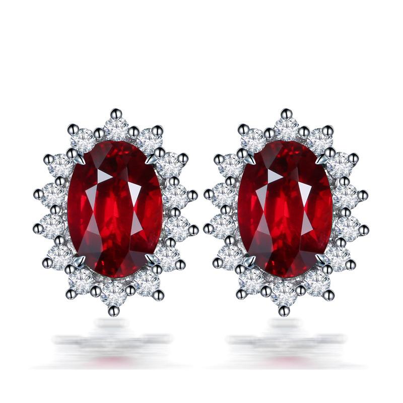 925 Silver Star Stud Earrings AAA Zircon High Quality For Women Earring Wedding Fashion Jewelry Accessories Party Gift