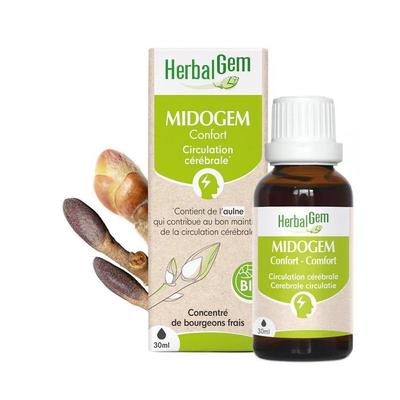 Herbalgem Complexe de Gemmothérapie Midogem Confort Circulation Cérébrale Bio 30 мл