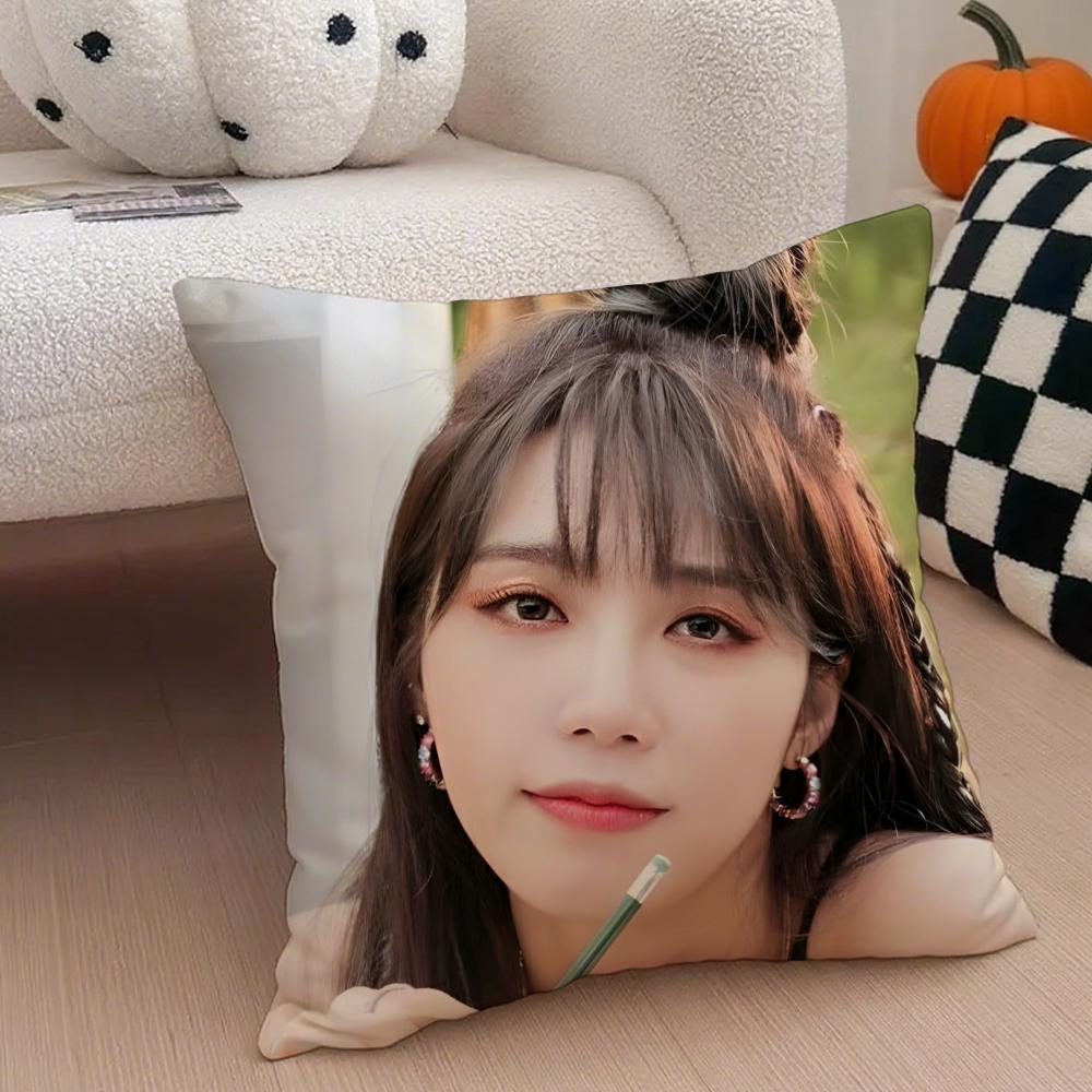 singer sweet JJung Eun Ji Cushion Cover Throw Pillow Cover Hidden Button Durable Polyester Chair Cushion