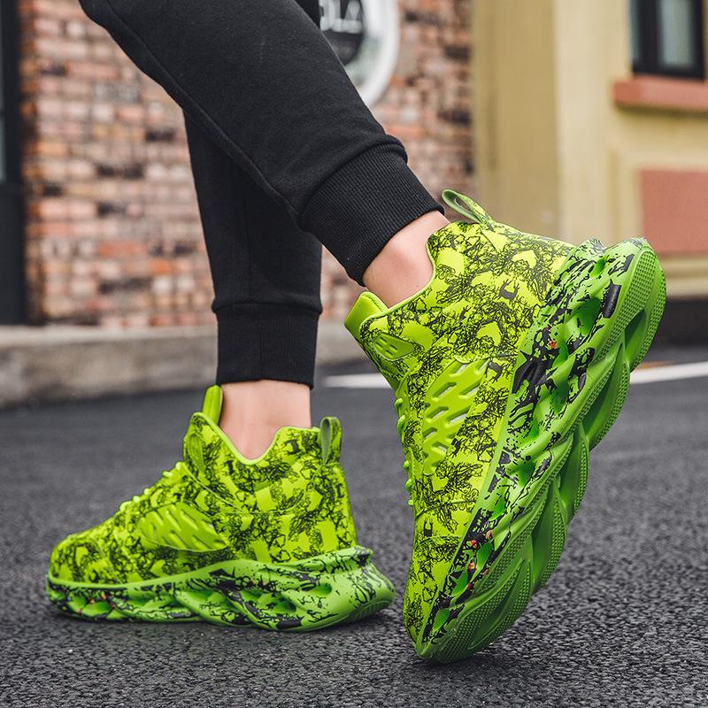 Модная мужская спортивная обувь повседневная платформа граффити нескользящие водонепроницаемые мужские кроссовки для прогулок на открытом воздухе беговая спортивная обувь теннис