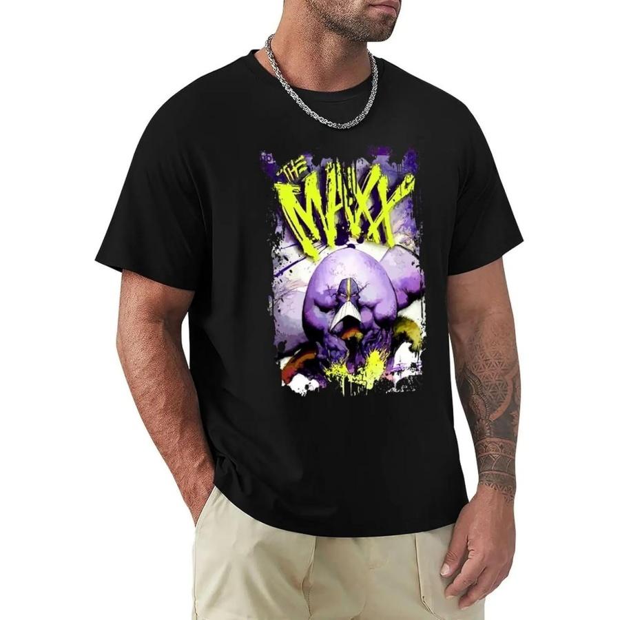 BUXIHUANE The-Maxx-Comic-Book-T-Shirt-png-Футболка-кот-Футболки Черный