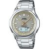 Мужские часы Casio Waveceptor с солнечной батареей и радиосинхронизацией WVA-M630D-9AJF Серебристая нержавеющая сталь