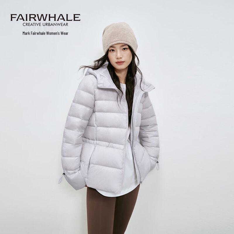 Женская короткая куртка с капюшоном Mark Fairwhale, 95% пух белой утки