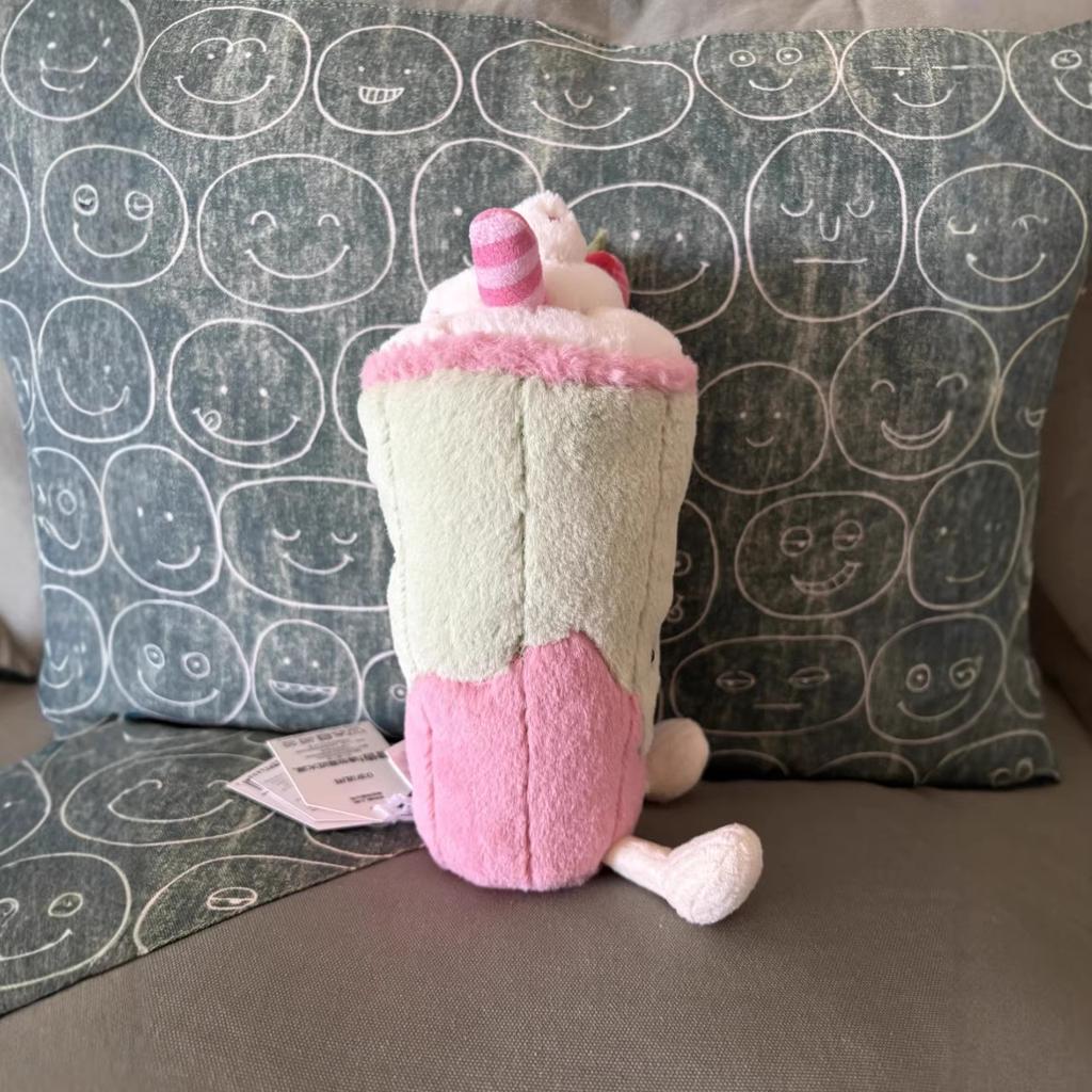 Jc Cute Strawberry Matcha Latte Plush Toys Stuffed Animal Soft And Comfortable Sofa Pillow Desktop Ornament Surprise Gifts