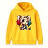 Kids Boys Girls Pullover Hoodie, Cute Cartoon Chibi Character Print Long Sleeve Casual Soft Comfortable Hooded Sweatshirt for Daily Wear Outing Activi